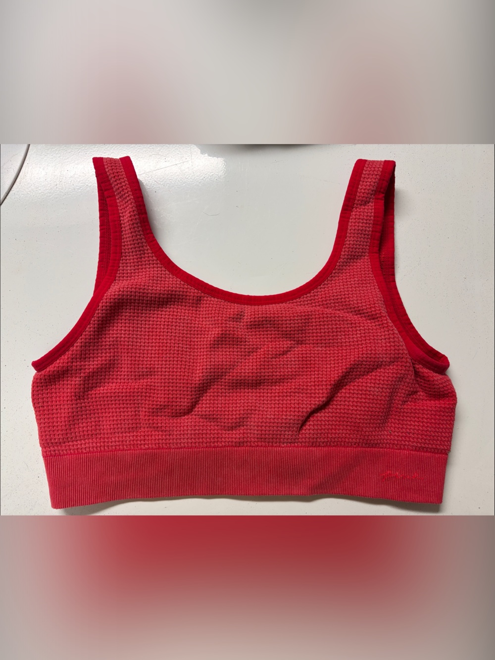 PINK Victoria's Secret Red Seamless Sports Bralette